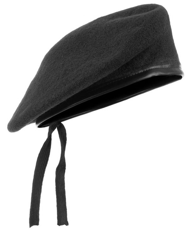 Beret Wool Hats Caps Men and Women Outdoor Breathable  - BLACK