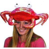 Metallic Red Crab Hat