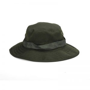 Army Wide Brim Military Boonie Bucket Cap Hat (Olive Green) 