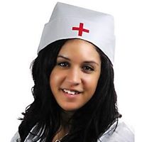 NURSE HAT - BUTTON BACK