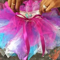 CUSTOM MADE Toddler tutu - White/Purple/Pink TUTU