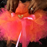 CUSTOM MADE Toddler tutu - Orange / Pink Tutu