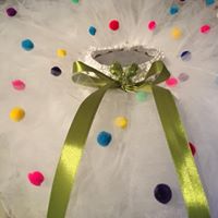 CUSTOM MADE Toddler tutu -  Pom Pom Birthday Tutu