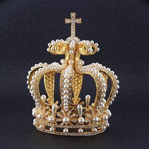 Vintage Baroque Royal Crystal with Pearl Crown