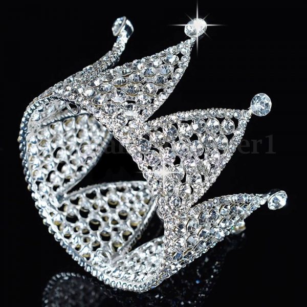 Full Crystal Rhinestone Crown $85ec 7.5cm D x 5.5cm H