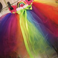 CUSTOM MADE Child Tutu - RAINBOW TUTU