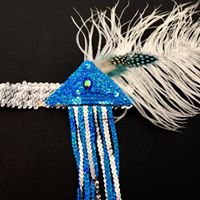 Flapper Feather and Sequin Headbands