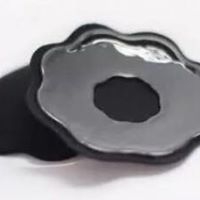 Silicone Breast Nipple Cover Pastie - Petal (BLACK)