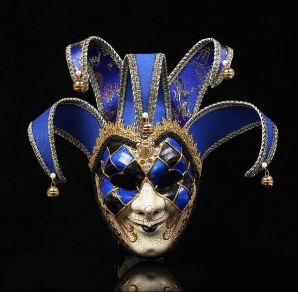 Venetian Masquerade Party Mask - BLUE