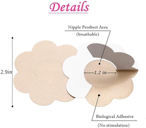 Nipple Pastie Disposable – PETALS (NUDE) - Image 3