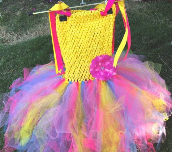 CUSTOM MADE Child Tutu Dress - Girls Bright Candy fluffy sparkle Tutu dress SIZE: 4-6yrs - Image 2
