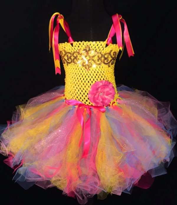CUSTOM MADE Child Tutu Dress - Girls Bright Candy fluffy sparkle Tutu dress SIZE: 4-6yrs