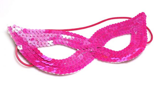 SEQUIN EYE MASK - ROSE PINK AB