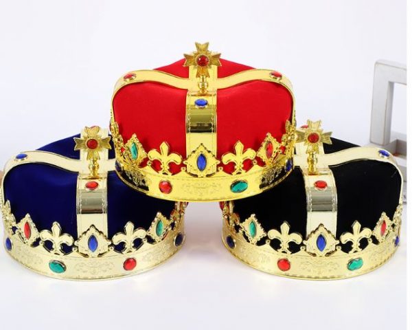Royal Felt Imperial Jeweled King's Crown