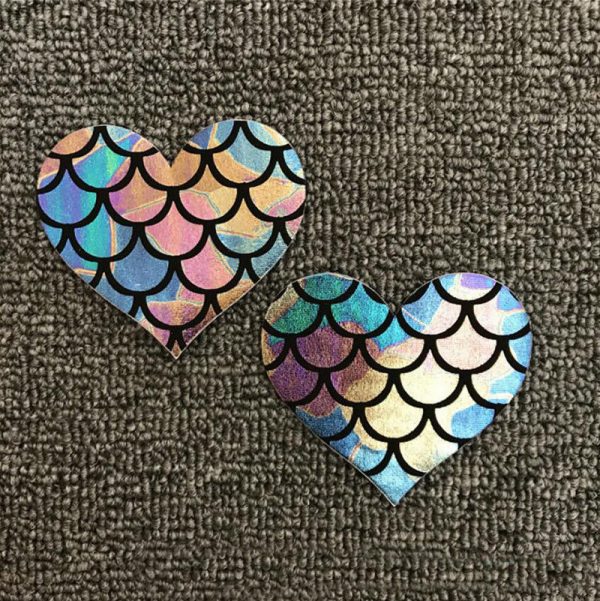 Nipple Pastie Disposable – MERMAID (METALLIC HEART)