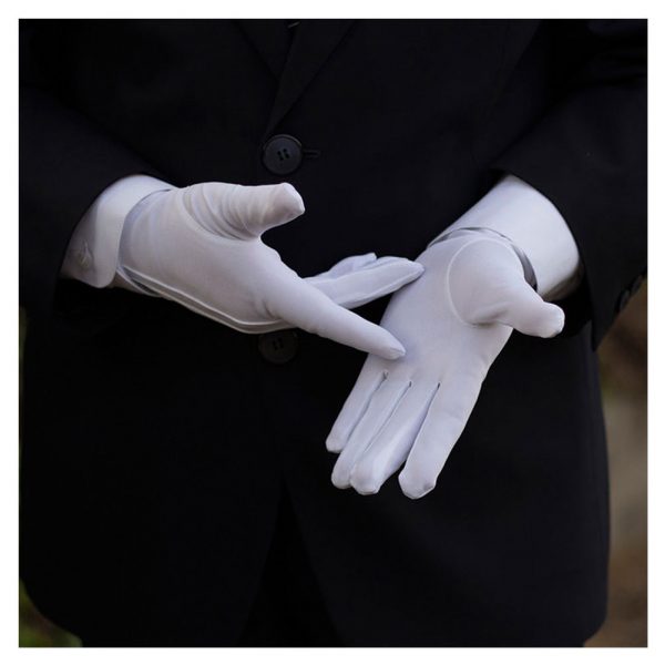 White Formal Gloves - Image 4