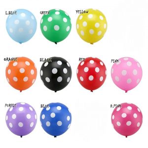 BALLOONS - Polka Dot Balloons 12inch - 10pk