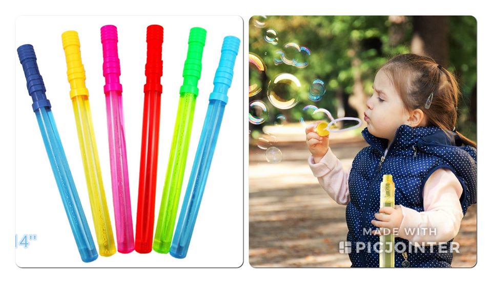 Jumbo bubble wands - Non Toxic 14"