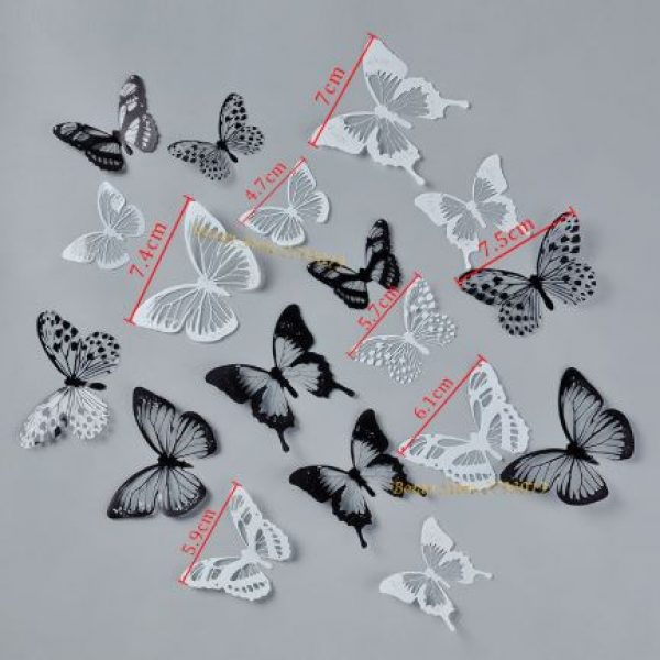 Butterfly Wall Sticker Decoration – 3d Effect Crystal Butterflies