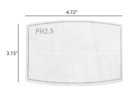 Mask Accessory - 5 LAYER PM2.5 Mask Filters
