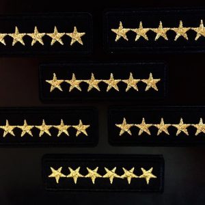 MILITARY PATCH - 6 Star Army Emblem Iron on Patch