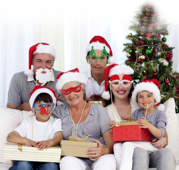 Christmas Photo Booth Prop -  62pcs Christmas Photo Booth Props - Image 4