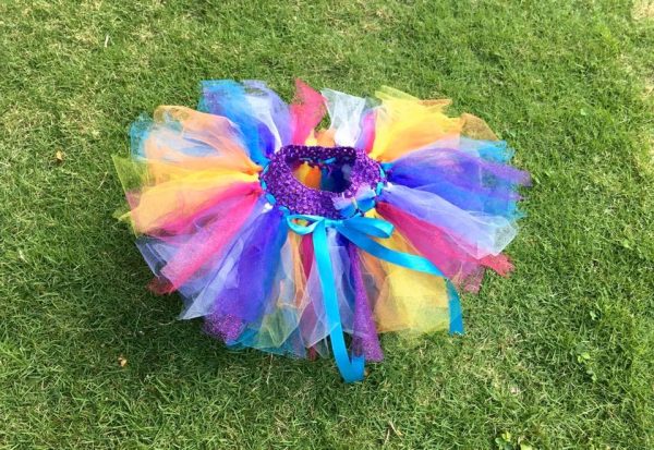 CUSTOM MADE Toddler tutu –  Baby colorful sparkle tutu
