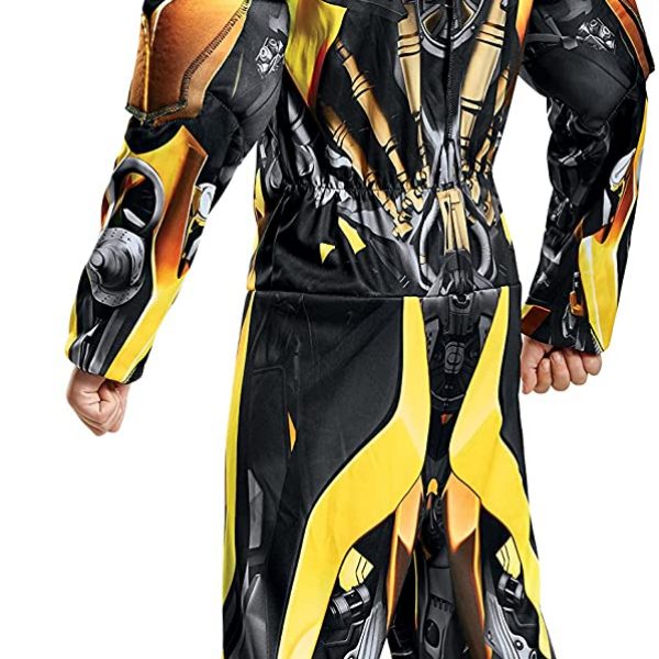 Super Hero Boy – Bumblebee Movie Classic Muscle Costume, Yellow CHD SIZE LARGE(10-12)