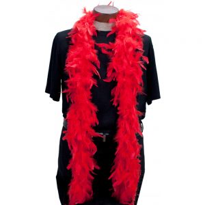 Chandelle Feather Boa - RED