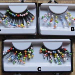 Foam Bead - Colored bead eyelashes