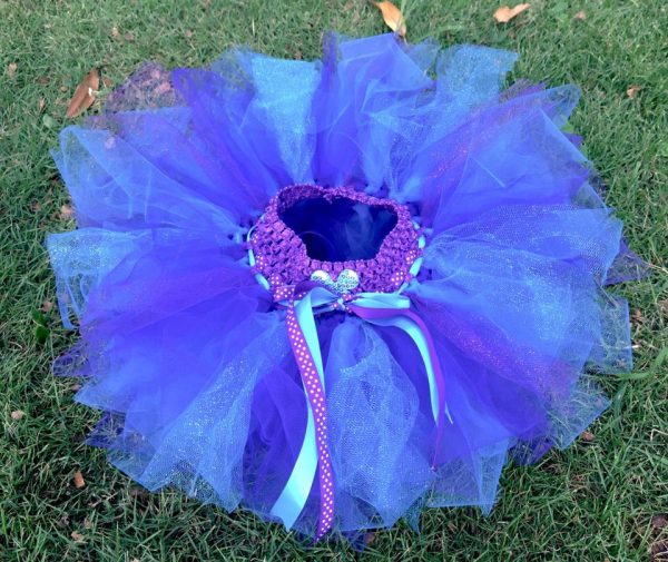 CUSTOM MADE Toddler tutu –  lilac/aqua toddler sparkle tutu