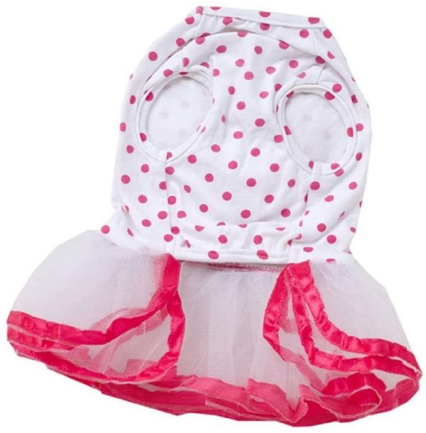 Puppy Dog Princess Dress Dog Cherry Lace Skirt Pet Dog Tutu Dress - Image 3