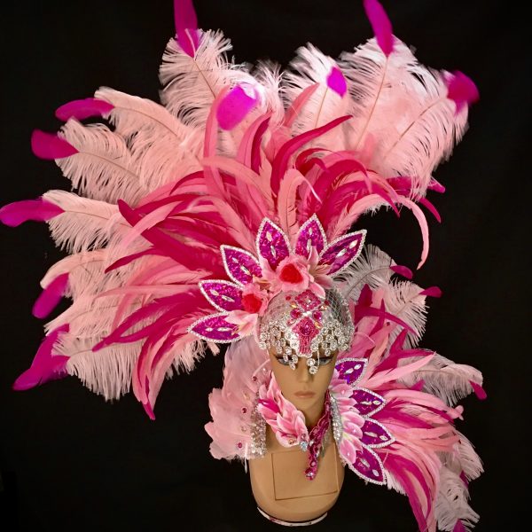 Fantasia Carnival Feather + Rhinestone  Hand + Foot Pieces