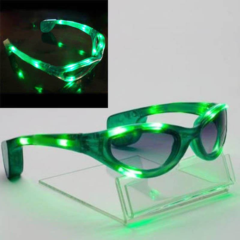 LED Sunglasses - GREEN Rave Glasses