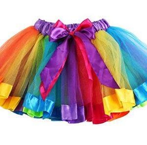 Layered Tutu - Girls Layered Rainbow Tutu - AGE 7-9