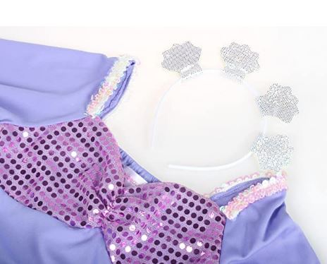 Mermaid Girls Costume -  Little Mermaid Costume Dress SIZE MEDIUM(7-10) - Image 4