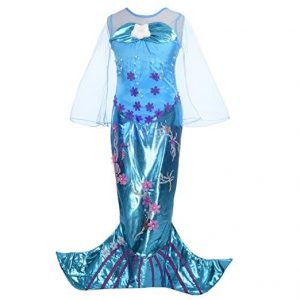 Mermaid Girls - Child Deluxe Mermaid Costume Dress CHD SIZE:  5