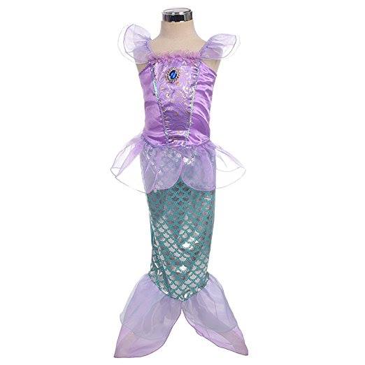 Mermaid Girls - Princess Mermaid Fairy Tale Costume Dress CHD SIZE 4T