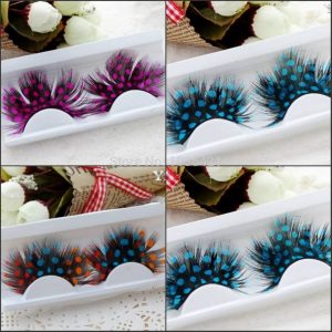 Guinea Fowl Feather Eyelashes