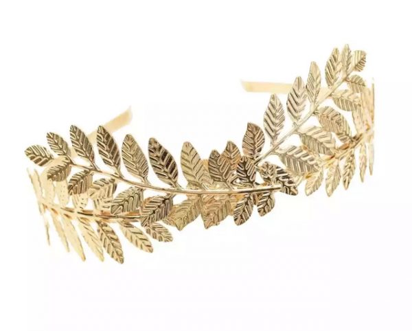 Headband - Greek Gold Double Leaf