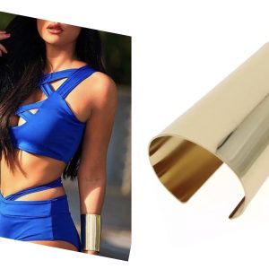 Bracelet Cuff - Wide Smooth GOLD Bracelet Bangle