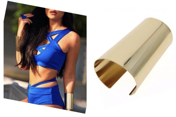 Bracelet Cuff - Wide Smooth GOLD Bracelet Bangle