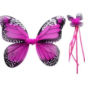 Butterfly Wings - Kids monarch butterfly wings - HOT PINK