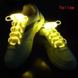 LED Flashlight Waterproof Shoelaces - YELLOW