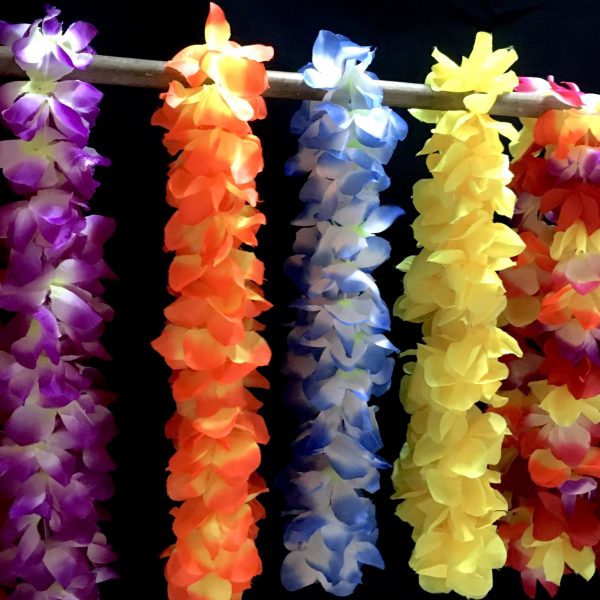 Hawaiian Floral Leis – Large Artificial COLORFUL Hawaiian Flower Necklace