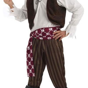 PIRATE - Men's Ship Wrecked Pirate Costume - SIZE STANDARD