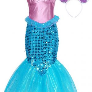 Mermaid Girls - Mermaid Princess Costume Dress