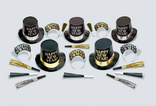 New Year's Eve - Midnight Elegance New Year's Party Kit - 10 People