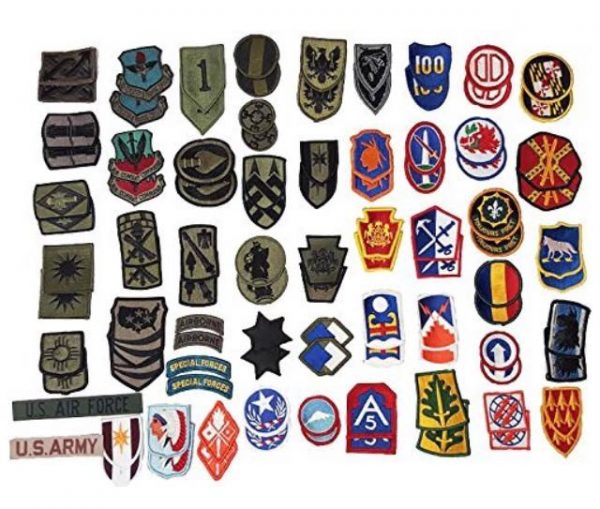 Military Embroidered Patch Sew On/Iron On Patch Applique Clothes Dress Pant Hat Jeans