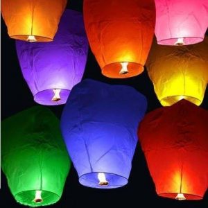 SKY LANTERNS - Mix Colors Chinese Sky Fire Lanterns